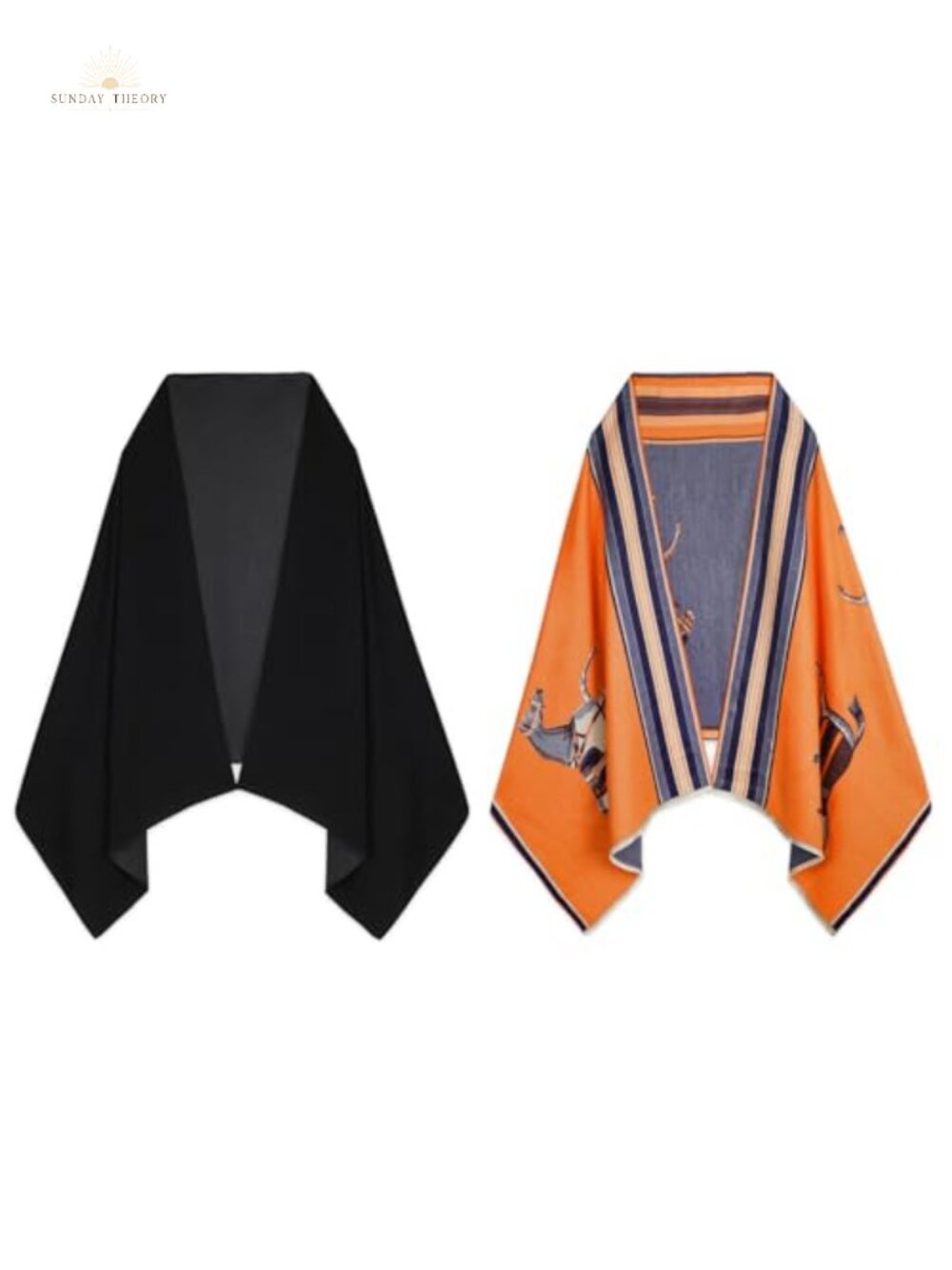 Cashmere Pashmina Shawl Wrap Blanket Poncho Reversible